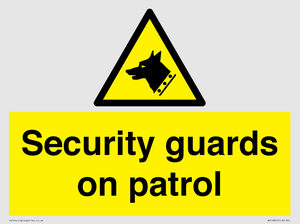 Security guards on patrol